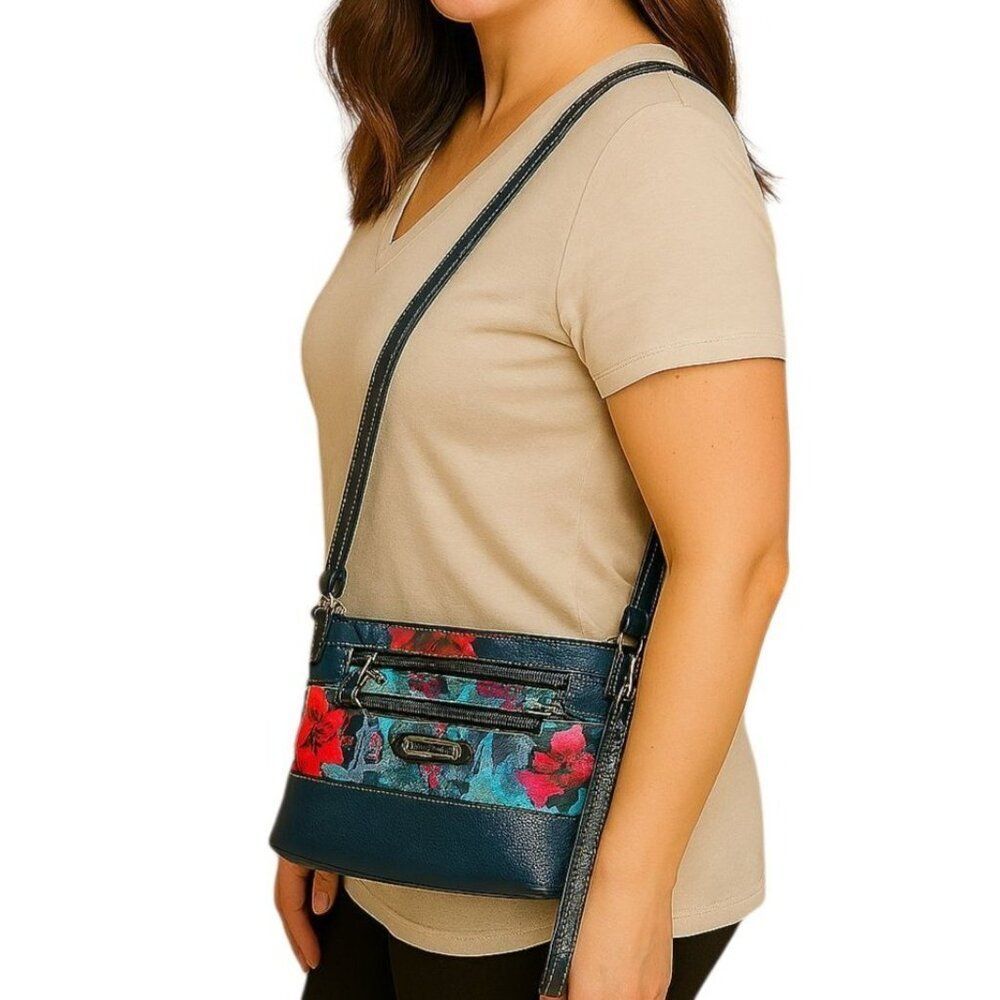Stone & Co Crossbody Bag Purse Floral Pebble Handbag Shoulder WOMAN'S WOMAN'S